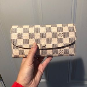 Louis Vuitton Emilie Wallet in Damier Azur Canvas